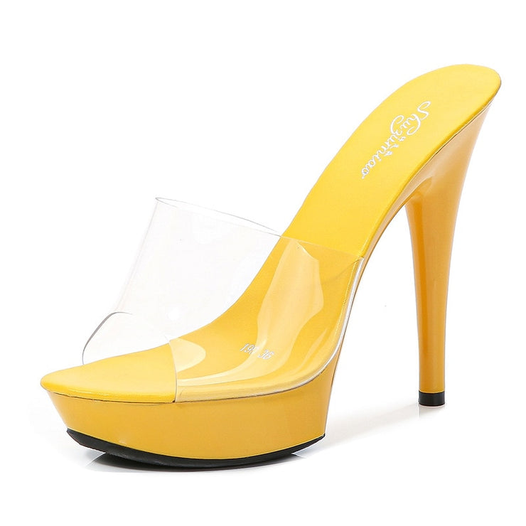 Stacy Duchess Clear Heels