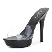 Stacy Duchess Clear Heels