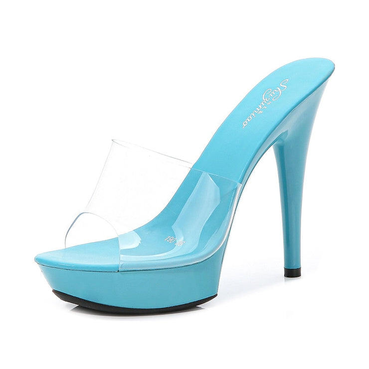 Stacy Duchess Clear Heels