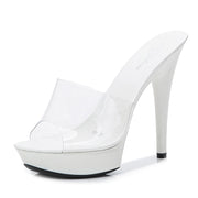 Stacy Duchess Clear Heels