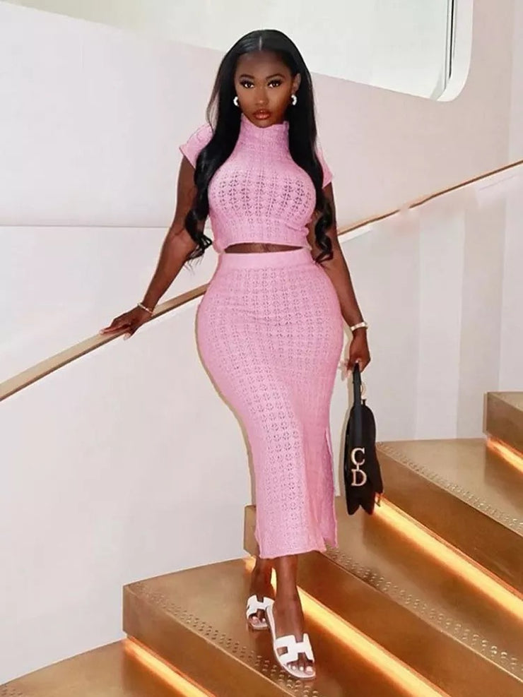 Pilar Pink Two Piece Set